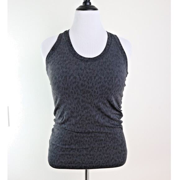 Athleta Size M Momentum Allure Print Tank Top Racerback Dark Gray - Picture 2 of 9